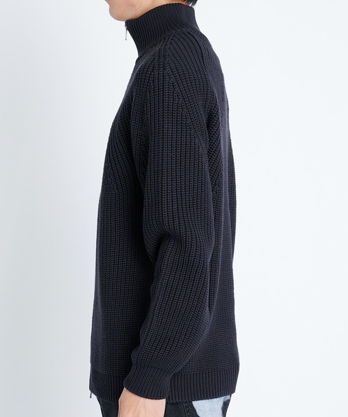 BATONER(バトナー)の「【BATONER/バトナー】SIGNATURE DRIVERS KNIT(ニット/セーター・メンズ・ブラック/ダークグレー・1/2)」の21枚目の写真