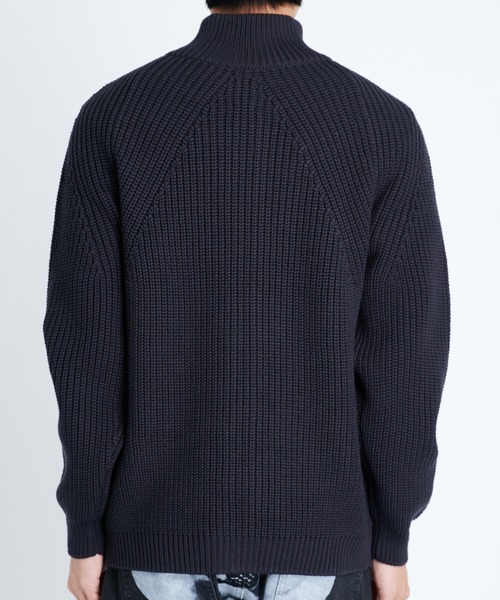 BATONER(バトナー)の「【BATONER/バトナー】SIGNATURE DRIVERS KNIT(ニット/セーター・メンズ・ブラック/ダークグレー・1/2)」の17枚目の写真