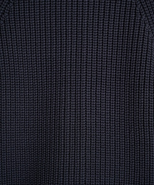 BATONER(バトナー)の「【BATONER/バトナー】SIGNATURE DRIVERS KNIT(ニット/セーター・メンズ・ブラック/ダークグレー・1/2)」の14枚目の写真