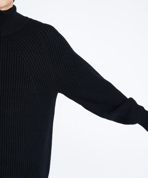 BATONER(バトナー)の「【BATONER/バトナー】SIGNATURE DRIVERS KNIT(ニット/セーター・メンズ・ブラック/ダークグレー・1/2)」の20枚目の写真