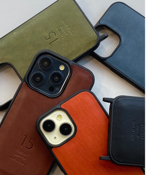 TIDEWAY(タイドウェイ)の「GNZ IPHONE 15PRO(6.1inch)(スマホケース/カバー・レディース・チョコ/キャメル/グリーン/ブラック/ブルー・FREE)」の1枚目の写真