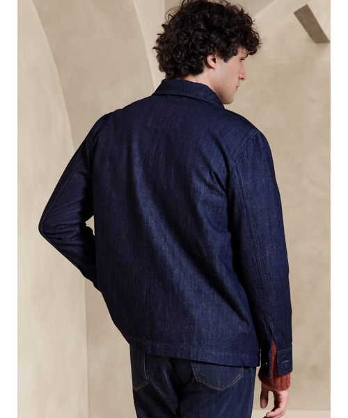 Banana Republic（バナナリパブリック）の「ブラッシュド セルビッジ チョアコート（デニムジャケット・メンズ・インディゴブルー・XL/L/M/S）」の3枚目の写真