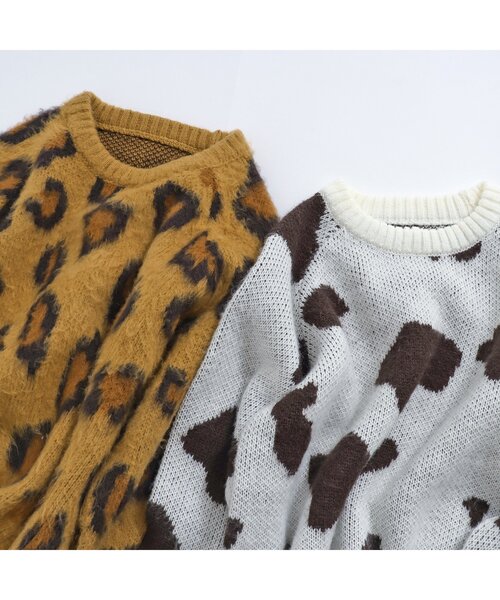 BREEZE(ブリーズ)の「【あったか】アニマル柄セーター(ニット/セーター・キッズ・ベージュ/アイボリー・100/90/140/120)」の5枚目の写真