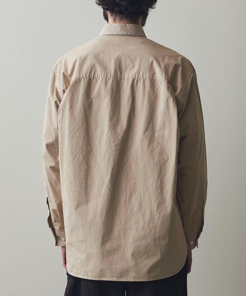 Steven Alan（スティーブンアラン）の「＜Steven Alan＞ ガーメントダイ レギュラーカラー シャツ -LOOSE（シャツ/ブラウス・メンズ・ダークグレー/ベージュ/ライトグレー・M/S/L/XL）」の13枚目の写真