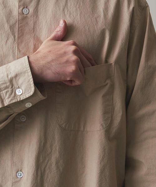 Steven Alan（スティーブンアラン）の「＜Steven Alan＞ ガーメントダイ レギュラーカラー シャツ -LOOSE（シャツ/ブラウス・メンズ・ダークグレー/ベージュ/ライトグレー・M/S/L/XL）」の19枚目の写真