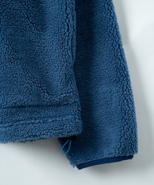 GISHER（ギッシャー）の「BOA FLEECE JACKET（ブルゾン・メンズ・ブルー/アイボリー/ブラック/グレイッシュベージュ・FREE）」の21枚目の写真