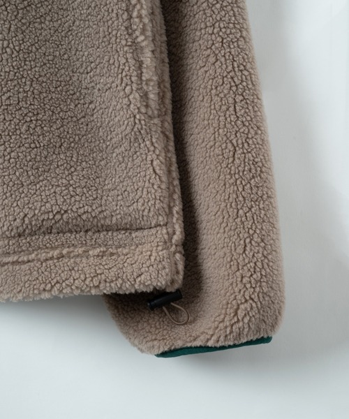 GISHER（ギッシャー）の「BOA FLEECE JACKET（ブルゾン・メンズ・ブルー/アイボリー/ブラック/グレイッシュベージュ・FREE）」の8枚目の写真