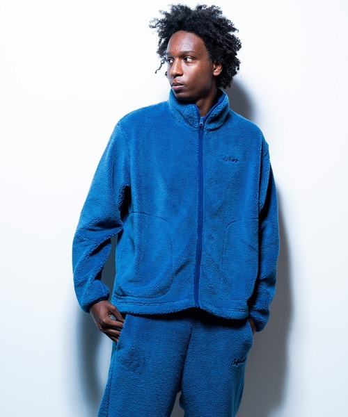 GISHER（ギッシャー）の「BOA FLEECE JACKET（ブルゾン・メンズ・ブルー/アイボリー/ブラック/グレイッシュベージュ・FREE）」の14枚目の写真