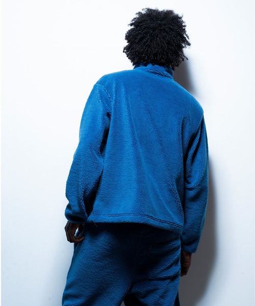 GISHER（ギッシャー）の「BOA FLEECE JACKET（ブルゾン・メンズ・ブルー/アイボリー/ブラック/グレイッシュベージュ・FREE）」の16枚目の写真