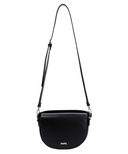 X-girl（エックスガール）の「FAUX LEATHER HALF MOON SHOULDER BAG（ショルダーバッグ・レディース・ピンク/ライトグリーン/ブラック・ONE SIZE）」の4枚目の写真