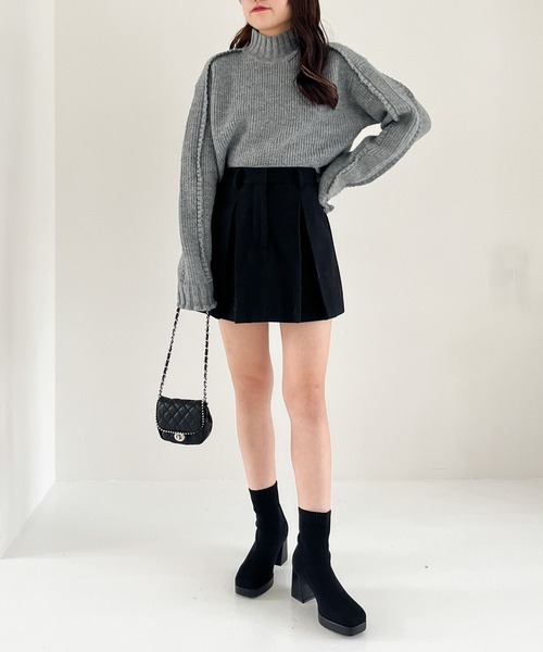 Heather（ヘザー）の「ウールライクスカパン  996600（その他パンツ・レディース・ベージュ/グレー/ブラック・FREE）」の6枚目の写真