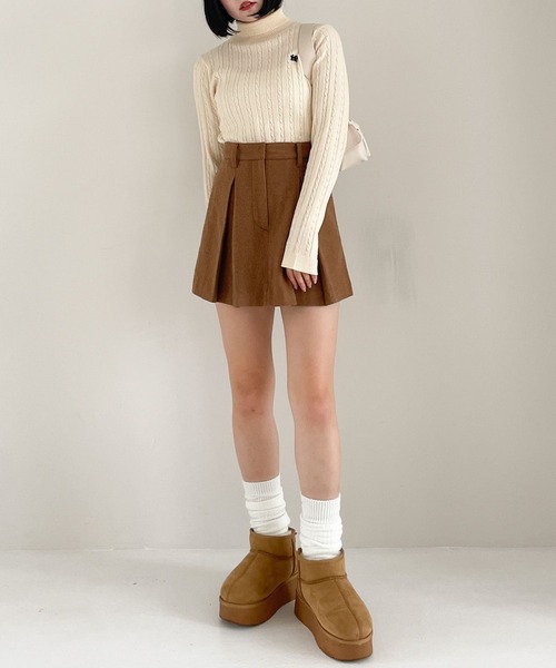 Heather（ヘザー）の「ウールライクスカパン  996600（その他パンツ・レディース・ベージュ/グレー/ブラック・FREE）」の14枚目の写真