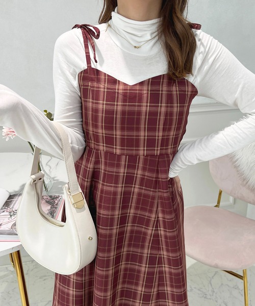 apres jour（アプレジュール）の「アソートチェックフレアキャミワンピース【ZOZOTOWN限定アイテム】（ワンピース・レディース・ブラック/レッド系その他/ベージュ系その他/ブラック系その他/ブラウン系その他・X-LARGE/フリー）」の13枚目の写真