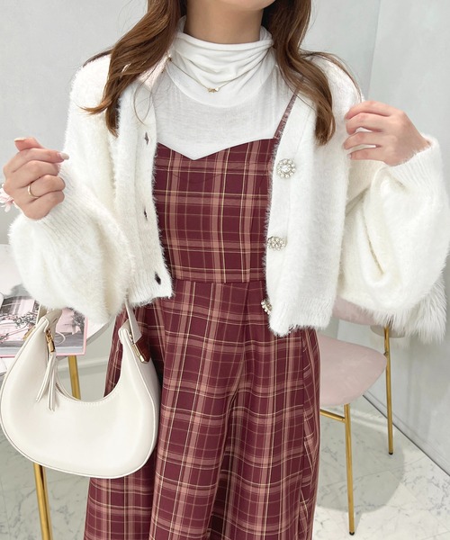 apres jour（アプレジュール）の「アソートチェックフレアキャミワンピース【ZOZOTOWN限定アイテム】（ワンピース・レディース・ブラック/レッド系その他/ベージュ系その他/ブラック系その他/ブラウン系その他・X-LARGE/フリー）」の21枚目の写真