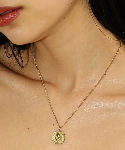 voov（ブーブ）の「【金属アレルギー対応】コイン ペンダント サージカル ネックレス（ネックレス・レディース・ゴールド/シルバー・フリー）」の5枚目の写真