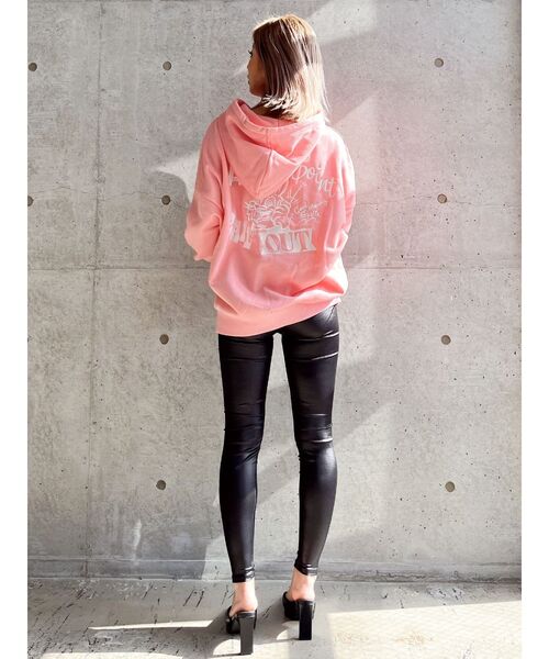 GYDA（ジェイダ）の「CALL BUNNY BIGスウェットパーカー（パーカー・レディース・ベージュ/ライトグレー/ピンク/ブラック・FREE）」の10枚目の写真