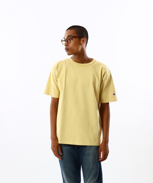 Champion(チャンピオン)の「【Champion/チャンピオン】メンズ MADE IN USA ティーテンイレブン ショートスリーブTシャツ(Tシャツ/カットソー・メンズ・ピーコックグリーン系/ライトパープル/ペールイエロー/ブラック系その他/ライトピンク/アッシュブラウン・MEDIUM/SMALL/X-LARGE/LARGE)」の6枚目の写真