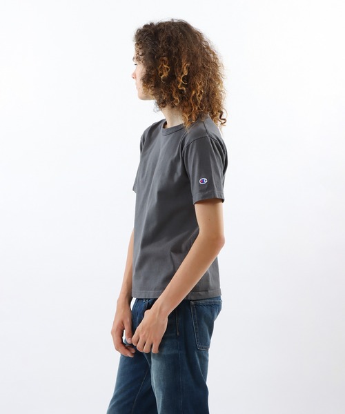 Champion(チャンピオン)の「【Champion/チャンピオン】メンズ MADE IN USA ティーテンイレブン ショートスリーブTシャツ(Tシャツ/カットソー・メンズ・ピーコックグリーン系/ライトパープル/ペールイエロー/ブラック系その他/ライトピンク/アッシュブラウン・MEDIUM/SMALL/X-LARGE/LARGE)」の8枚目の写真