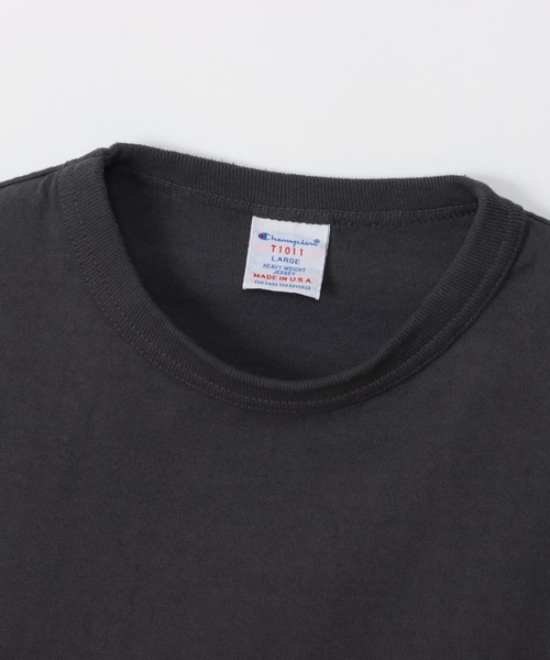 Champion(チャンピオン)の「【Champion/チャンピオン】メンズ MADE IN USA ティーテンイレブン ショートスリーブTシャツ(Tシャツ/カットソー・メンズ・ピーコックグリーン系/ライトパープル/ペールイエロー/ブラック系その他/ライトピンク/アッシュブラウン・MEDIUM/SMALL/X-LARGE/LARGE)」の16枚目の写真