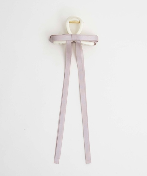 WEGO（ウィゴー）の「WEGO/ロングリボンバンスクリップ（バレッタ/ヘアクリップ・レディース・オフホワイト/ブラック/ライトピンク/その他1/その他2/ベージュ/ライトグレー・FREE）」の19枚目の写真