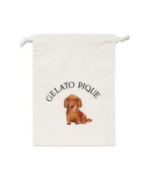 gelato pique（ジェラートピケ）の「DOG柄巾着2枚セット（ポーチ