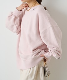 PUAL CE CIN | パイルカット裏毛ロゴ刺繍BIGプルオーバー(スウェット)