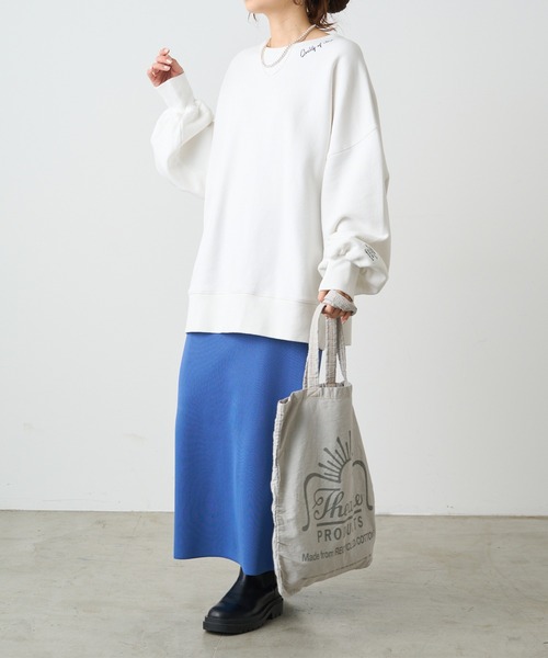 PUAL CE CIN（ピュアルセシン）の「パイルカット裏毛ロゴ刺繍BIG