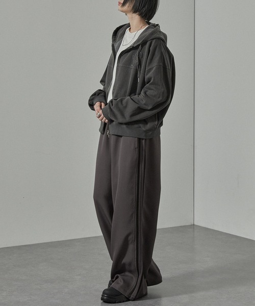 とんねるず トラックジャケット&パンツセット（WHITE）サイズＬ トラックパンツ サイドライン ジッパーポケット ボトムス ロング