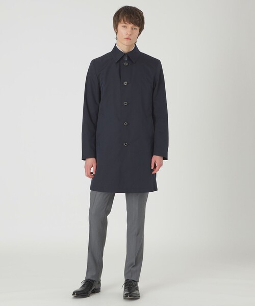 BLACK LABEL CRESTBRIDGE（ブラックレーベル・クレストブリッジ）の「【一部店舗限定】ハイストレッチスプリングステンカラーコート（トレンチコート・メンズ・ベージュ系その他/ネイビー・L/XL/M）」の3枚目の写真