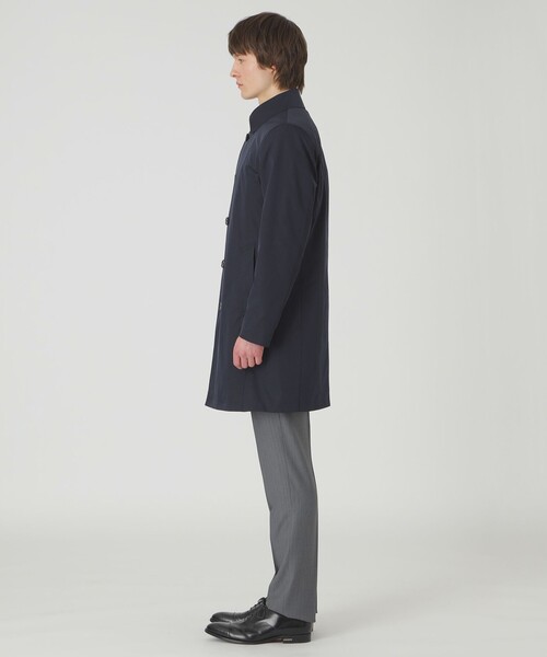 BLACK LABEL CRESTBRIDGE（ブラックレーベル・クレストブリッジ）の「【一部店舗限定】ハイストレッチスプリングステンカラーコート（トレンチコート・メンズ・ベージュ系その他/ネイビー・L/XL/M）」の4枚目の写真