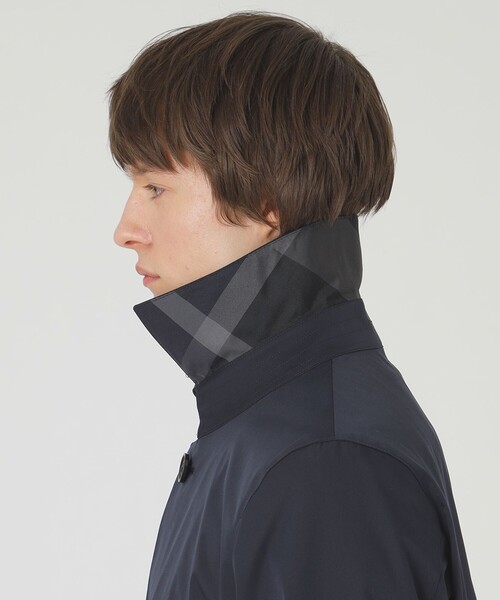 BLACK LABEL CRESTBRIDGE（ブラックレーベル・クレストブリッジ）の「【一部店舗限定】ハイストレッチスプリングステンカラーコート（トレンチコート・メンズ・ベージュ系その他/ネイビー・L/XL/M）」の6枚目の写真