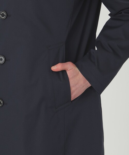 BLACK LABEL CRESTBRIDGE（ブラックレーベル・クレストブリッジ）の「【一部店舗限定】ハイストレッチスプリングステンカラーコート（トレンチコート・メンズ・ベージュ系その他/ネイビー・L/XL/M）」の7枚目の写真