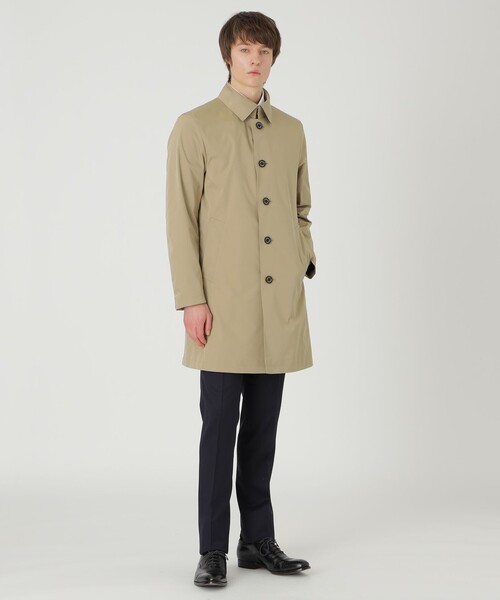 BLACK LABEL CRESTBRIDGE（ブラックレーベル・クレストブリッジ）の「【一部店舗限定】ハイストレッチスプリングステンカラーコート（トレンチコート・メンズ・ベージュ系その他/ネイビー・L/XL/M）」の10枚目の写真