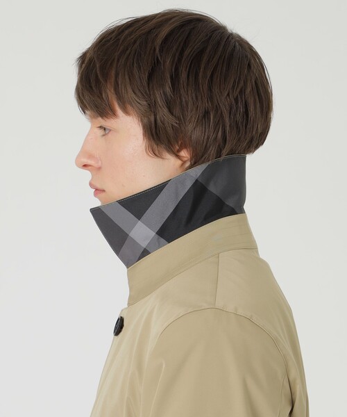 BLACK LABEL CRESTBRIDGE（ブラックレーベル・クレストブリッジ）の「【一部店舗限定】ハイストレッチスプリングステンカラーコート（トレンチコート・メンズ・ベージュ系その他/ネイビー・L/XL/M）」の12枚目の写真