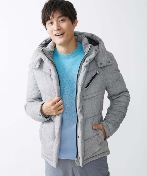 MK MICHEL KLEIN HOMME （エムケーミッシェルクランオム）の「ニット / ラビリンスグラデーション（ニット/セーター・メンズ・ダークインディゴブルー/ピンク/アイボリー・46/48）」の20枚目の写真