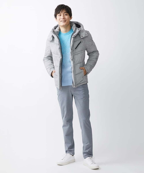 MK MICHEL KLEIN HOMME （エムケーミッシェルクランオム）の「ニット / ラビリンスグラデーション（ニット/セーター・メンズ・ダークインディゴブルー/ピンク/アイボリー・46/48）」の15枚目の写真