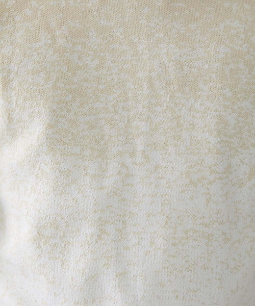 MK MICHEL KLEIN HOMME （エムケーミッシェルクランオム）の「ニット / ラビリンスグラデーション（ニット/セーター・メンズ・ダークインディゴブルー/ピンク/アイボリー・46/48）」の16枚目の写真