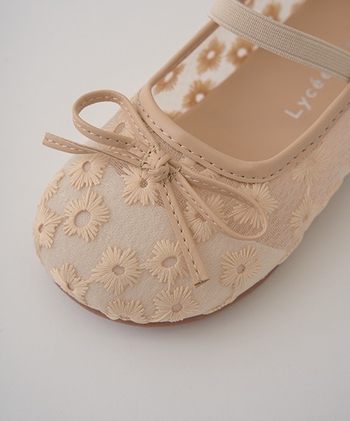 セール】シアーフラワーバレーシューズ（バレエシューズ