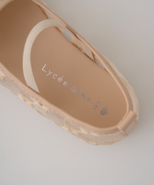 Lycee mine（リセマイン）の「シアーフラワーバレーシューズ（バレエシューズ・キッズ・オフホワイト/ベージュ・16cm/20cm/18cm/19cm/17cm）」の13枚目の写真