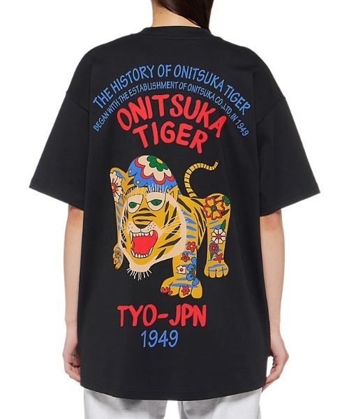 Onitsuka Tiger（オニツカタイガー）の「GRAPHIC TEE / グラフィックティー（Tシャツ/カットソー・レディース・ブラック/オフホワイト・S/M/L/XL）」の9枚目の写真
