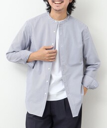 NOLLEY'S goodman | RE;NAPES 4WAYストレッチ 吸水速乾バンドカラーシャツ(シャツ/ブラウス)