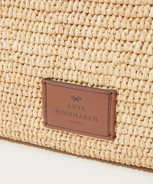 ANYA HINDMARCH(アニヤハインドマーチ)の「ANYA HINDMARCH N/S Tote Small Eyes in Raffia アニヤハインドマーチ アイズ トートバッグ(トートバッグ・レディース・ナチュラル・FREE)」の5枚目の写真