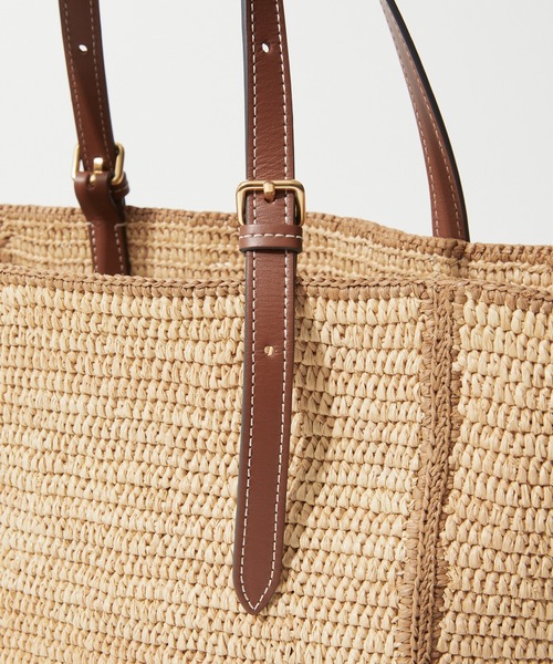 ANYA HINDMARCH(アニヤハインドマーチ)の「ANYA HINDMARCH N/S Tote Small Eyes in Raffia アニヤハインドマーチ アイズ トートバッグ(トートバッグ・レディース・ナチュラル・FREE)」の6枚目の写真
