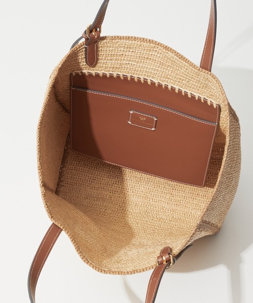 ANYA HINDMARCH(アニヤハインドマーチ)の「ANYA HINDMARCH N/S Tote Small Eyes in Raffia アニヤハインドマーチ アイズ トートバッグ(トートバッグ・レディース・ナチュラル・FREE)」の7枚目の写真