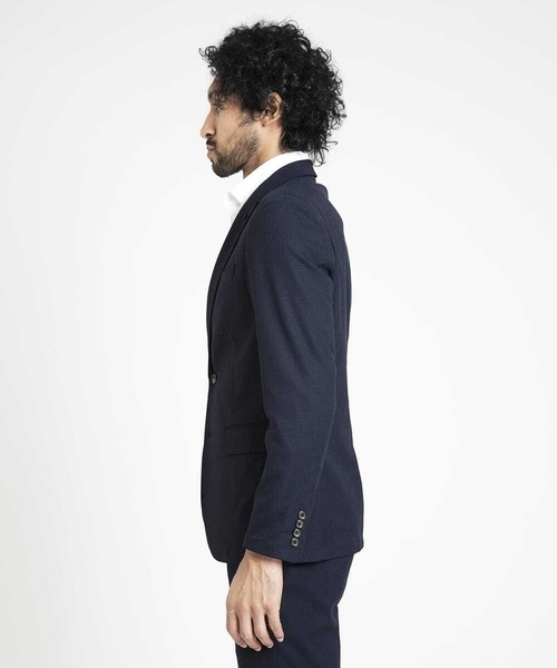 MICHEL KLEIN HOMME (ミッシェルクランオム)の「ベーシックテーラードジャケット セットアップ(テーラードジャケット・メンズ・ネイビー/グレー・MEDIUM/LARGE/X-LARGE)」の5枚目の写真