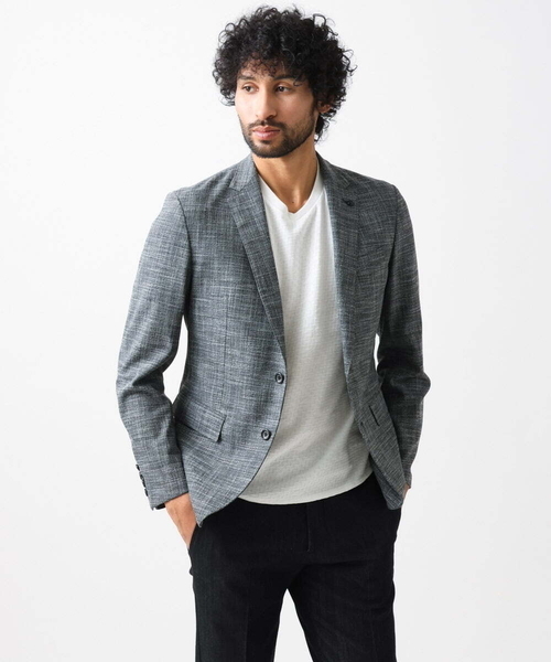 MICHEL KLEIN HOMME (ミッシェルクランオム)の「ベーシックテーラードジャケット セットアップ(テーラードジャケット・メンズ・ネイビー/グレー・MEDIUM/LARGE/X-LARGE)」の8枚目の写真