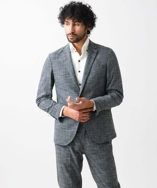 MICHEL KLEIN HOMME (ミッシェルクランオム)の「ベーシックテーラードジャケット セットアップ(テーラードジャケット・メンズ・ネイビー/グレー・MEDIUM/LARGE/X-LARGE)」の9枚目の写真