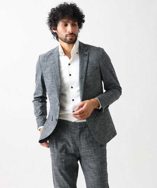 MICHEL KLEIN HOMME (ミッシェルクランオム)の「ベーシックテーラードジャケット セットアップ(テーラードジャケット・メンズ・ネイビー/グレー・MEDIUM/LARGE/X-LARGE)」の10枚目の写真