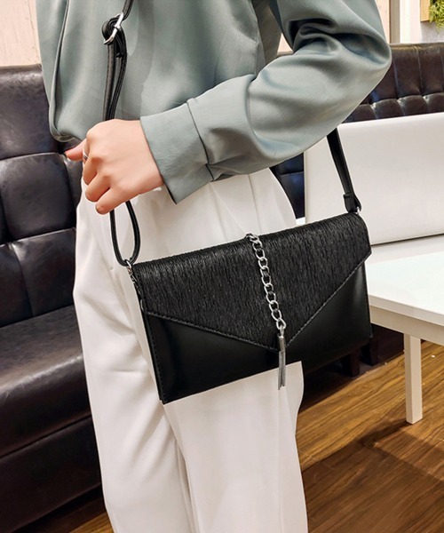 Miniministore(ミニミニストア)の「クラッチバッグ タッセル パーティバッグ(クラッチバッグ・レディース・ピンク/ブラック/シルバー/グレー・FREE)」の12枚目の写真