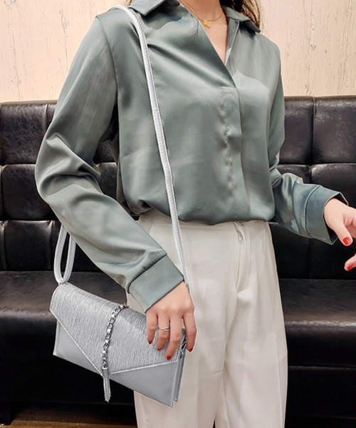 Miniministore(ミニミニストア)の「クラッチバッグ タッセル パーティバッグ(クラッチバッグ・レディース・ピンク/ブラック/シルバー/グレー・FREE)」の17枚目の写真
